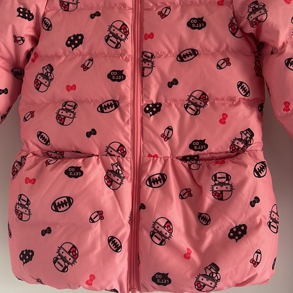 NWOT Hello Kitty down-filled puffer for 5-6T - Picture 3 of 6